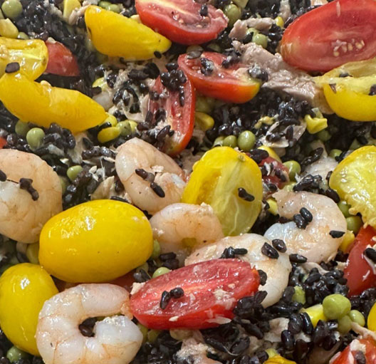 riso venere, riso venere con verdure